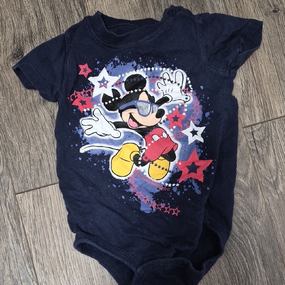 Disney Navy Blue Mickey Mouse Bodysuit